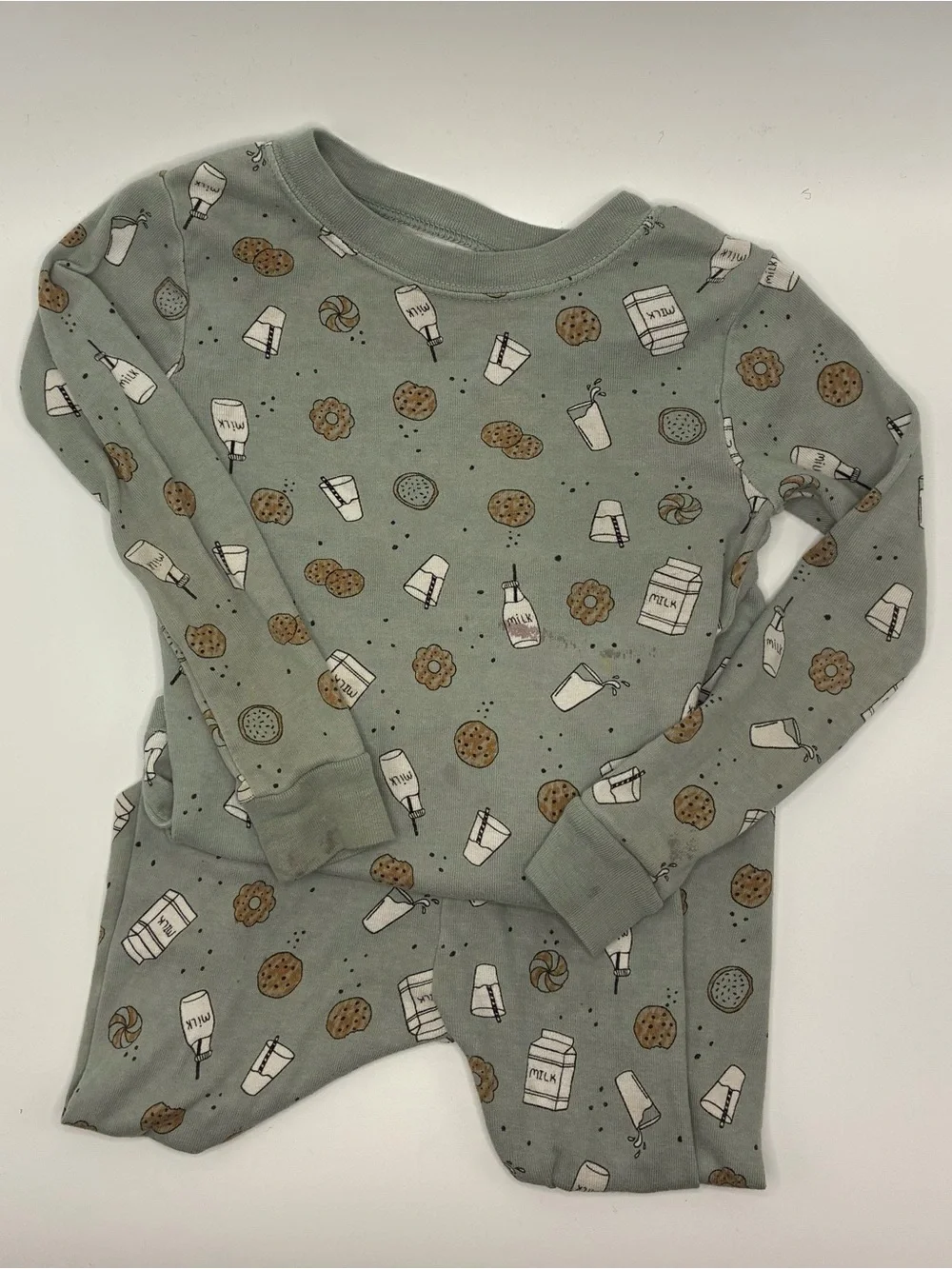 Carter's Red and Gray Striped Hooded Zip Pajama Top with Character Ears